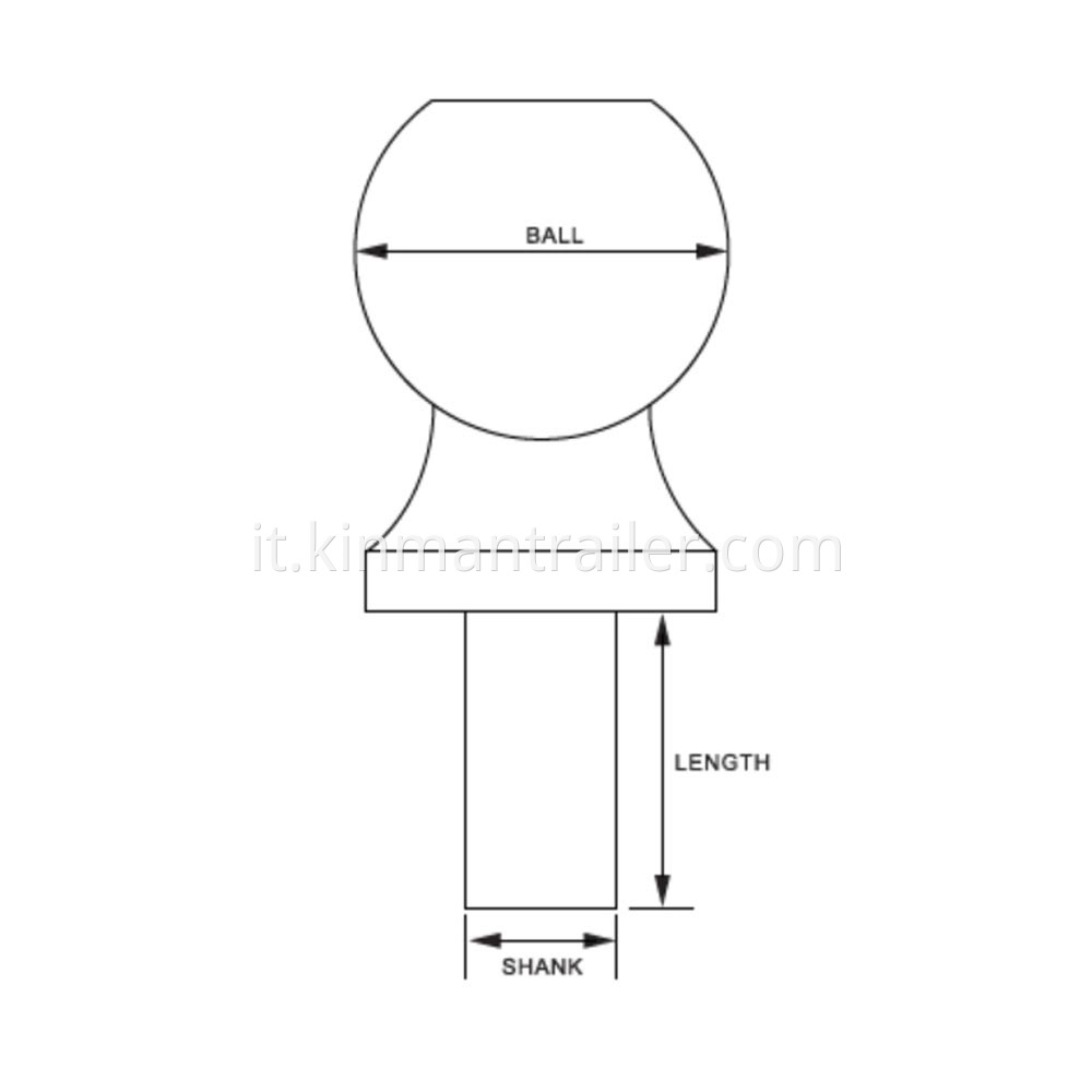 Trailer Hitch Ball Shank Diameter